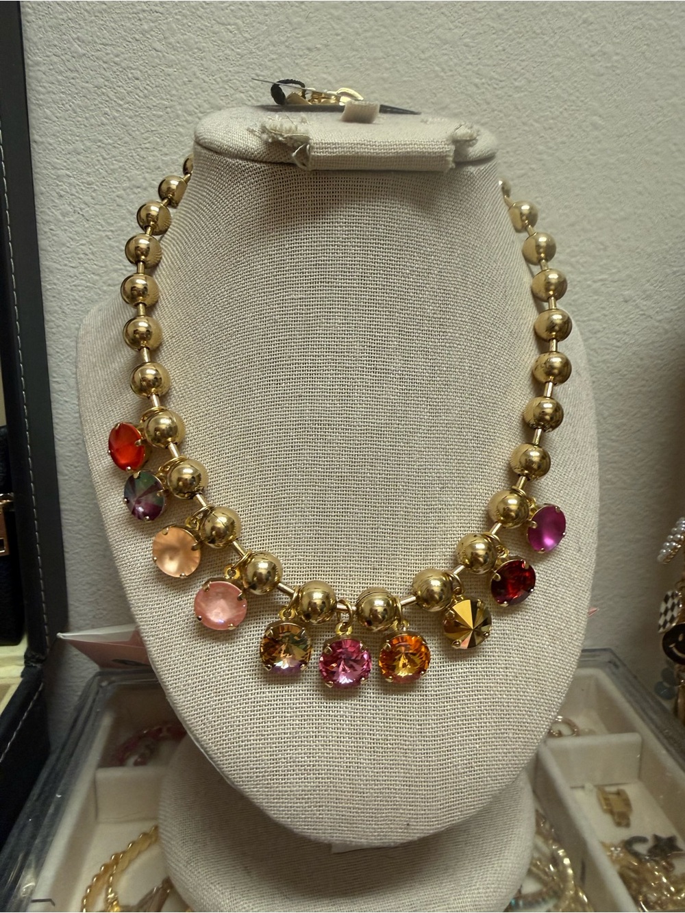 TOVA - Anya Necklace in Flamingo Mix
